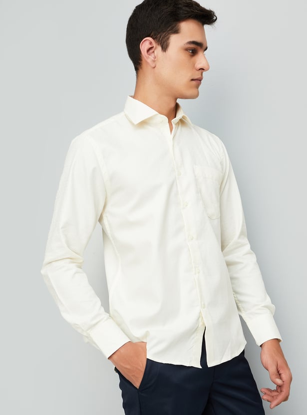 Men Regular Fit Woven Formal Shirt