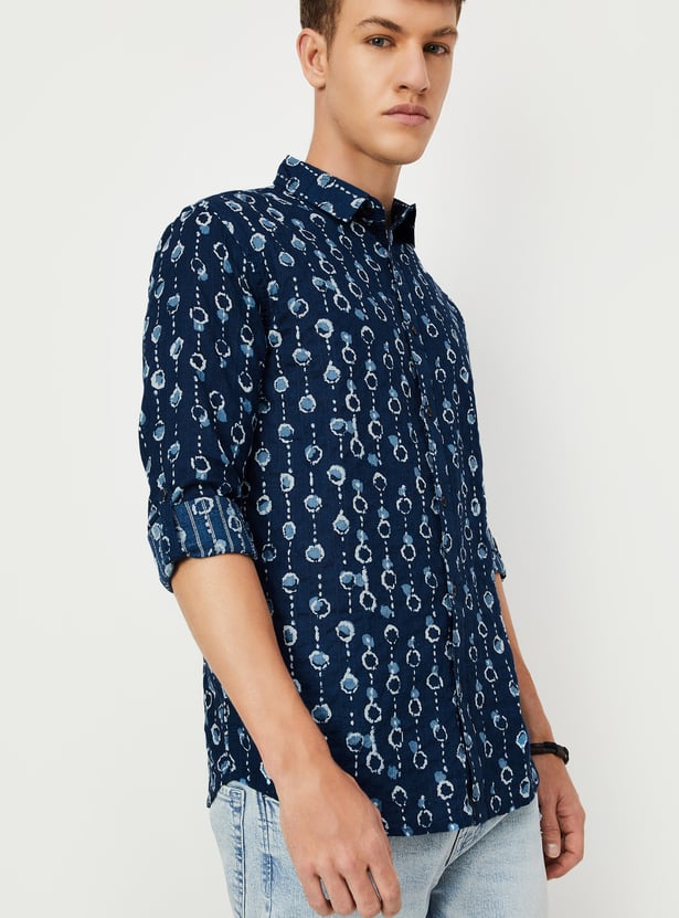 Men Indie Printed Short Kurta