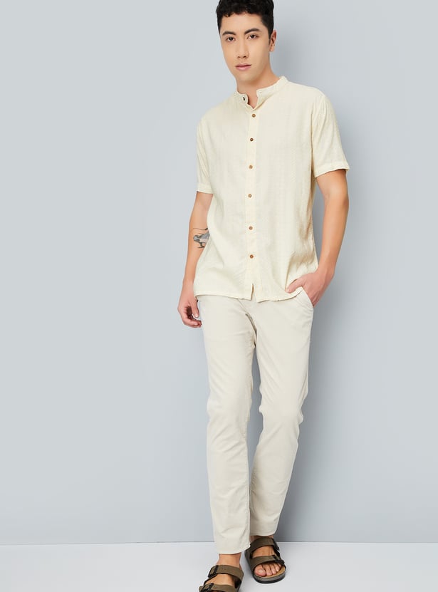 Men Embroidered Short Kurta