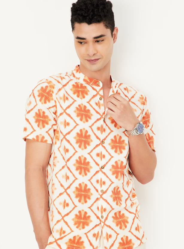 Men Printed Short Kurta