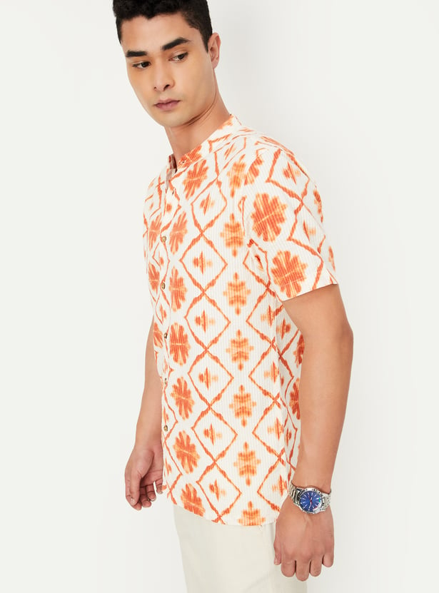 Men Printed Short Kurta