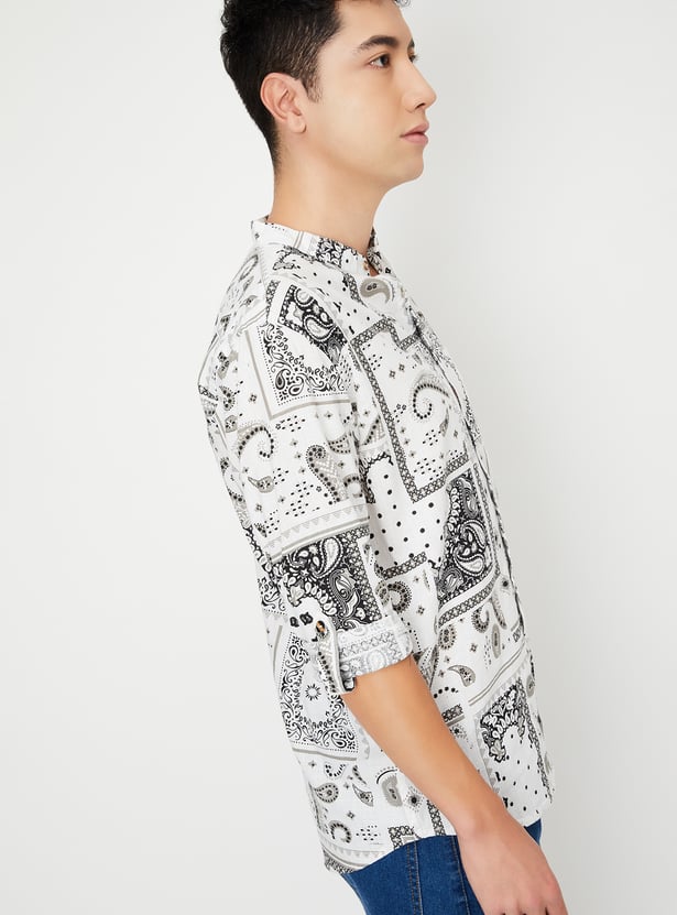 Men Bandana Printed Short Kurta