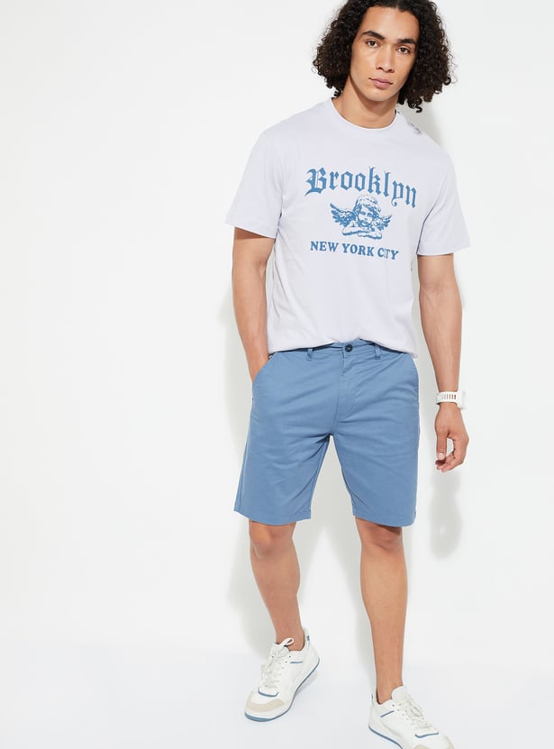 URB_N Men Typography Chest Print T-shirt