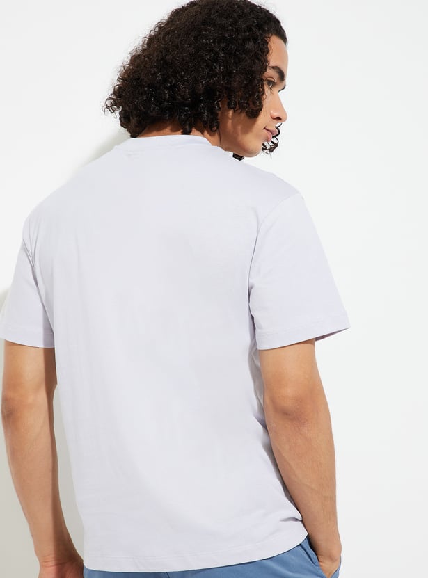 URB_N Men Typography Chest Print T-shirt