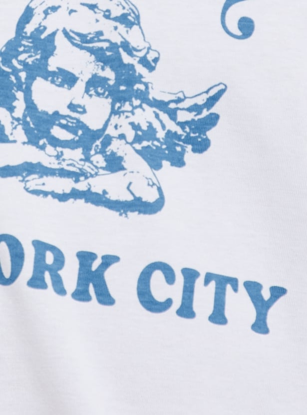 URB_N Men Typography Chest Print T-shirt