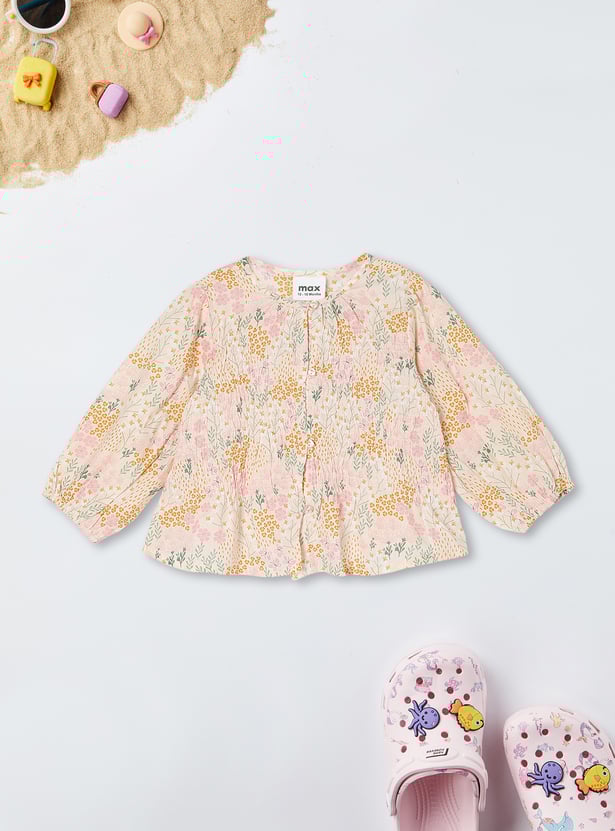 Girls Floral Print Top