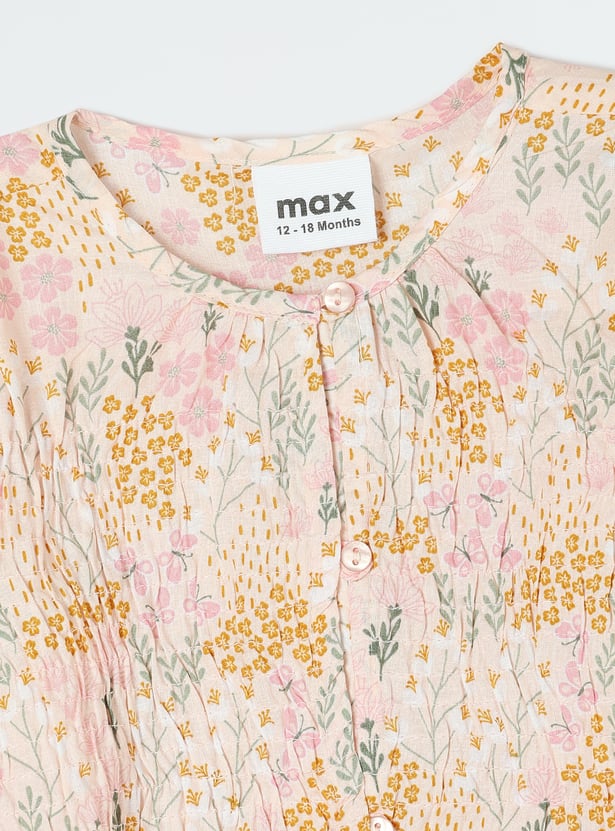 Girls Floral Print Top