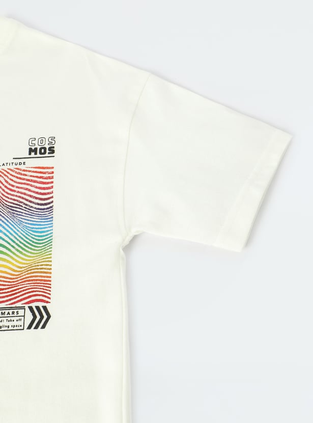 Boys Back Graphic Printed T-shirt