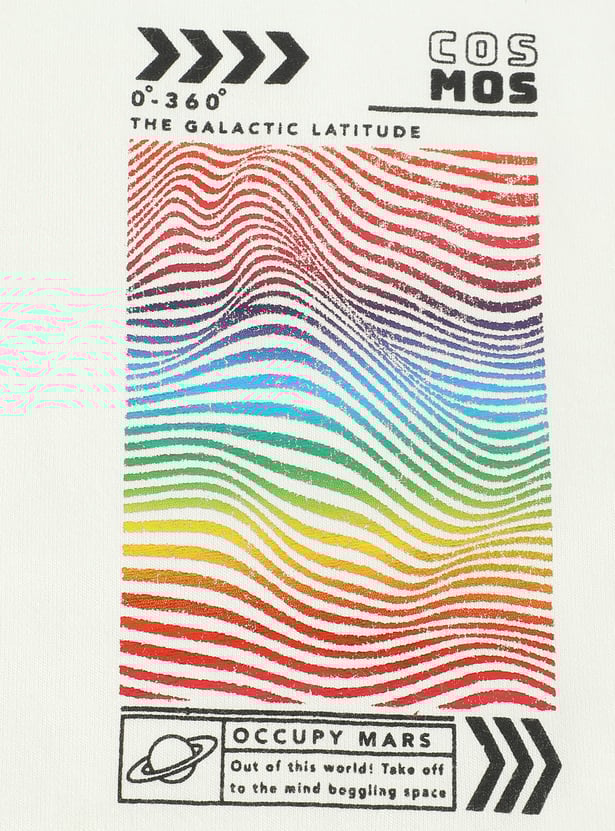 Boys Back Graphic Printed T-shirt