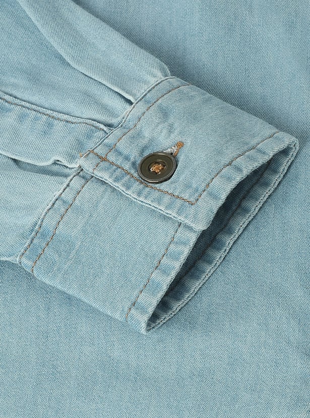 Boys Washed Denim Shirt