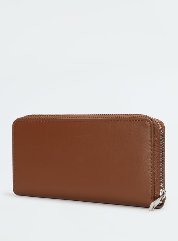 Women Studded Zip-Around Wallet