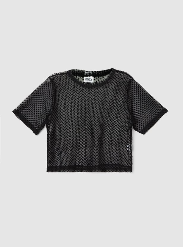 Girls Mesh Top with Camisole