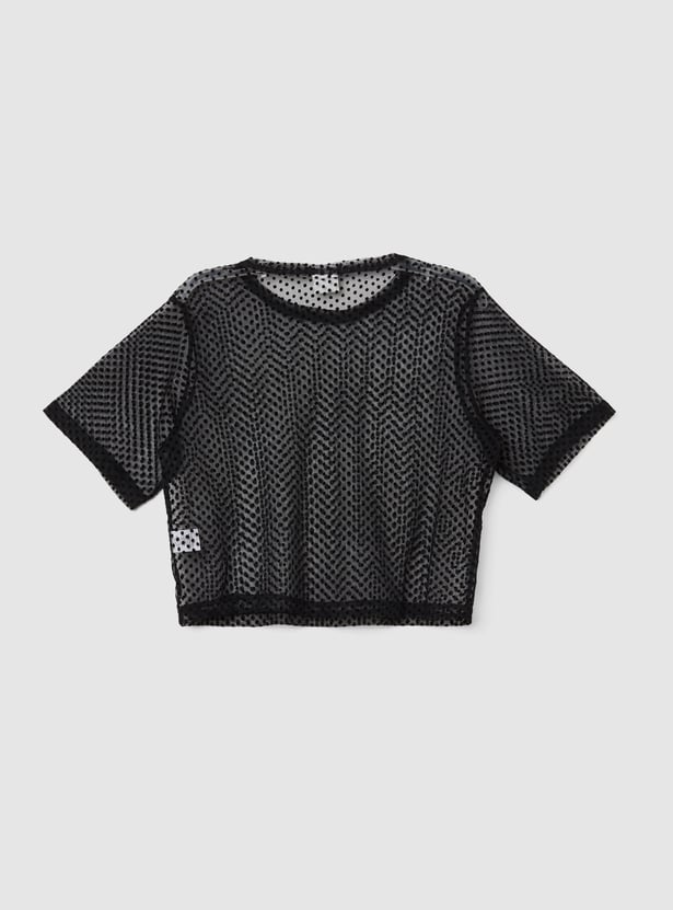 Girls Mesh Top with Camisole