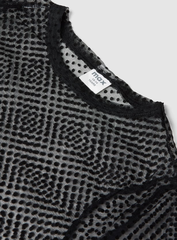 Girls Mesh Top with Camisole