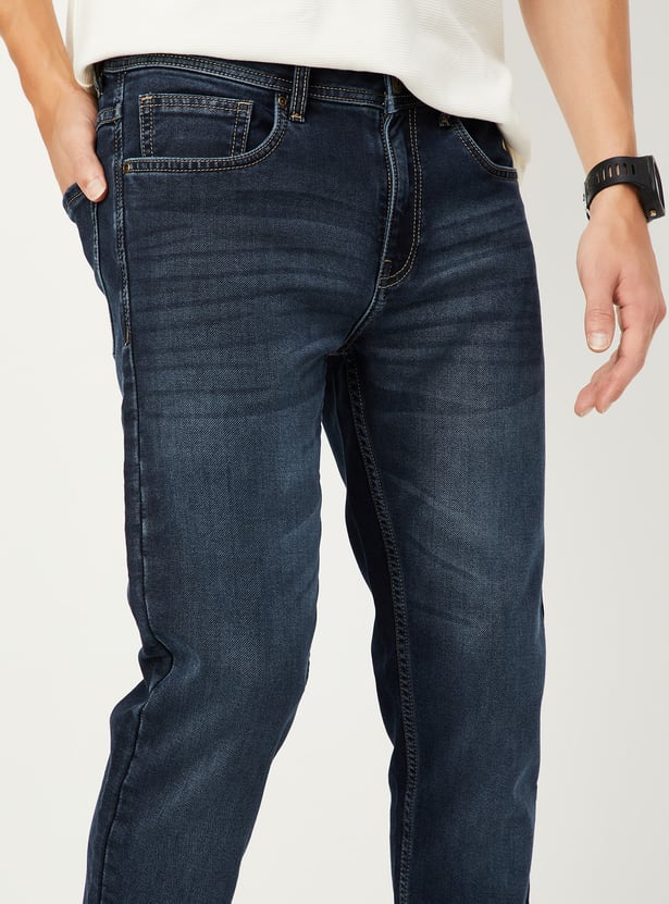 Men Whiskered Skinny Fit Jeans