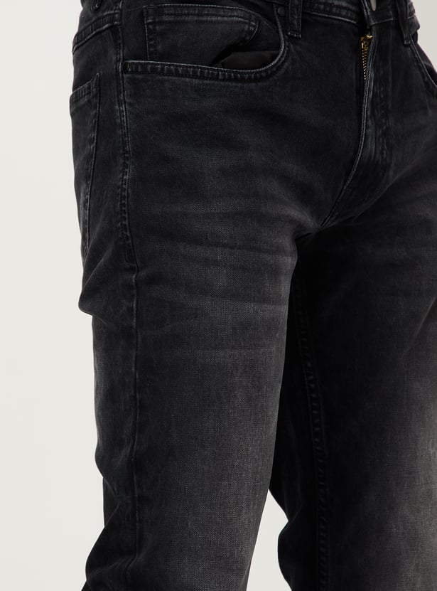 Men Whiskered Skinny Fit Jeans