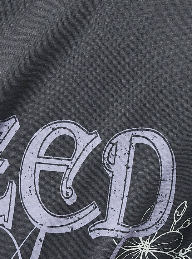 URB_N Women Oversized Back Printed T-shirt