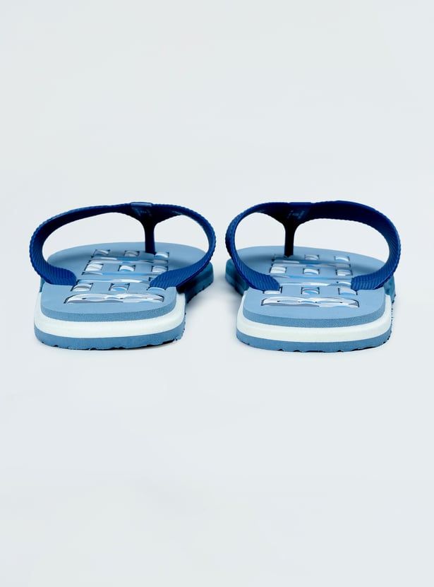 Men Printed V-Strap Slippers