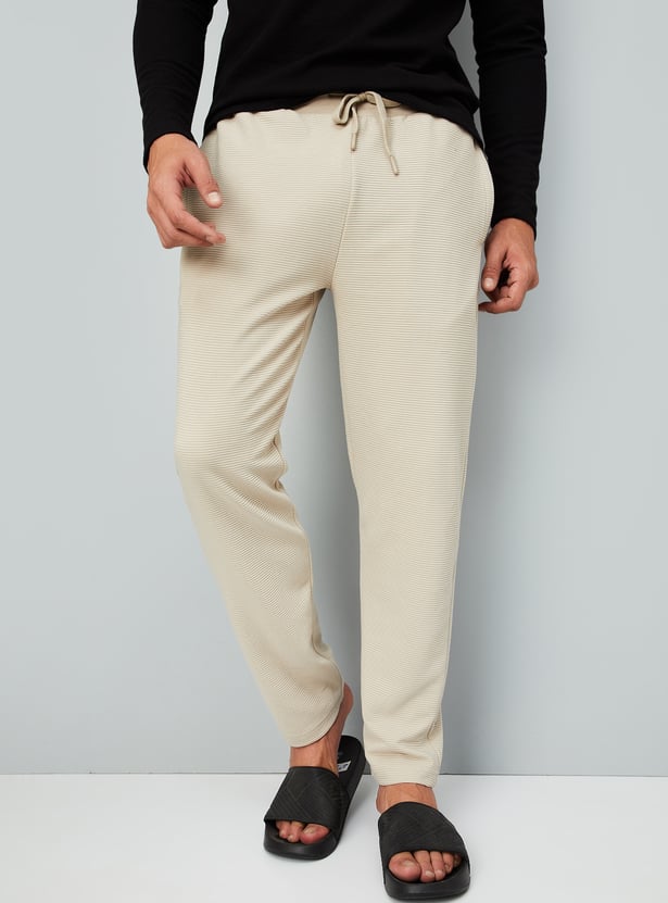 Men Textured Lounge Pants