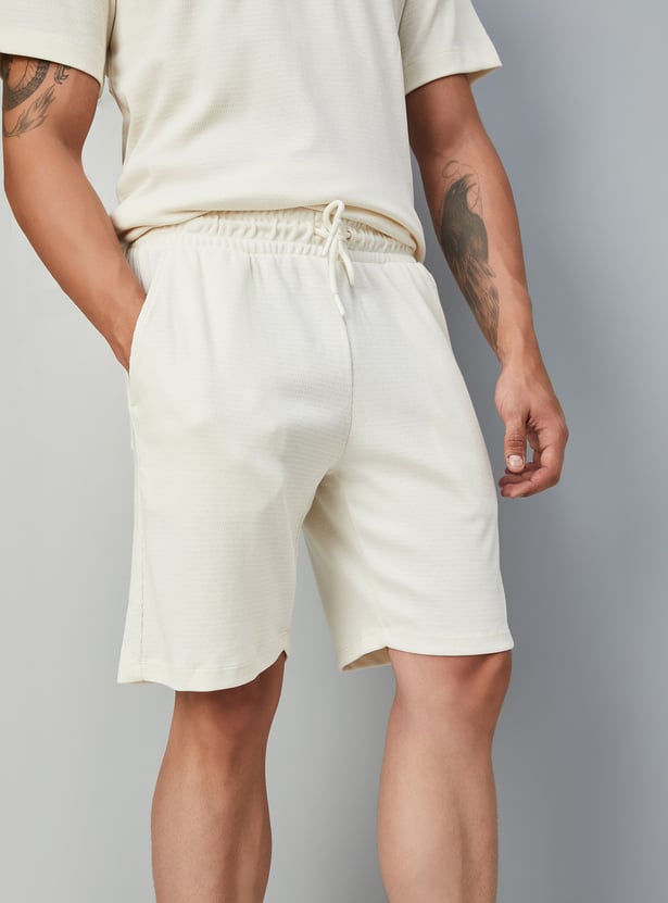 Men Solid Lounge Shorts