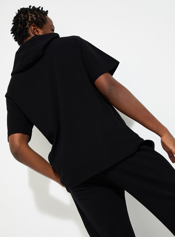 URB_N Men Solid Hooded T-shirt