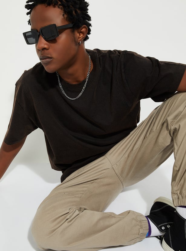 URB_N Men Oversized Acid Wash T-shirt