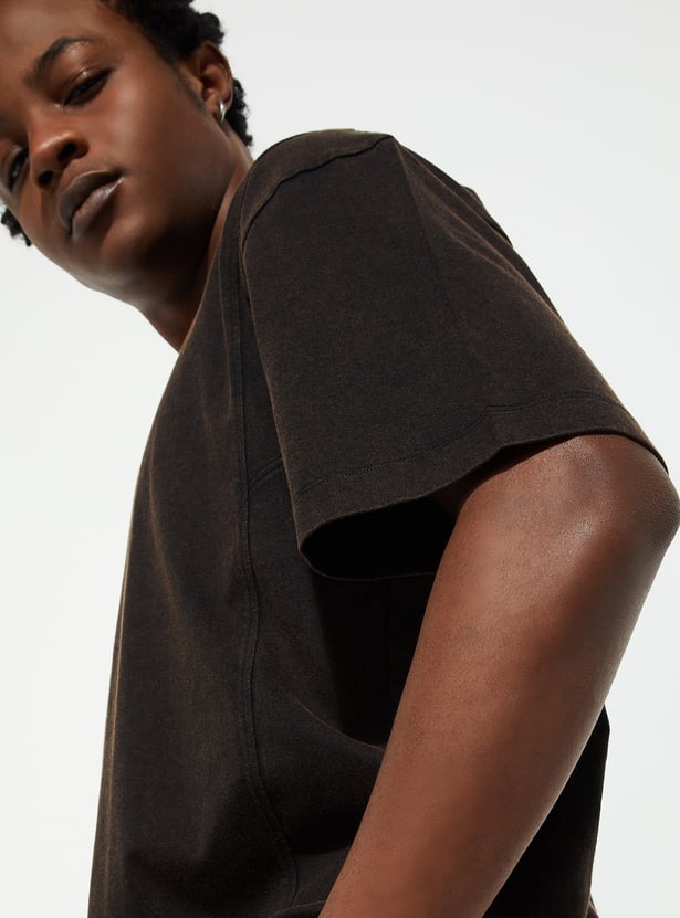 URB_N Men Oversized Acid Wash T-shirt