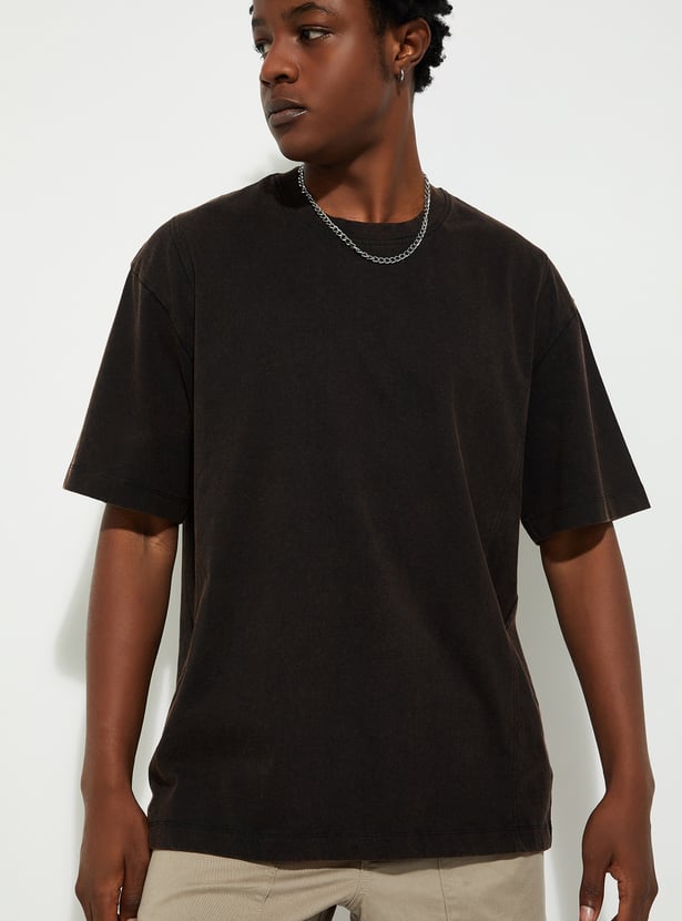 URB_N Men Oversized Acid Wash T-shirt