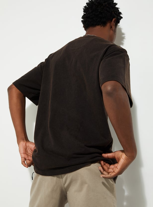 URB_N Men Oversized Acid Wash T-shirt