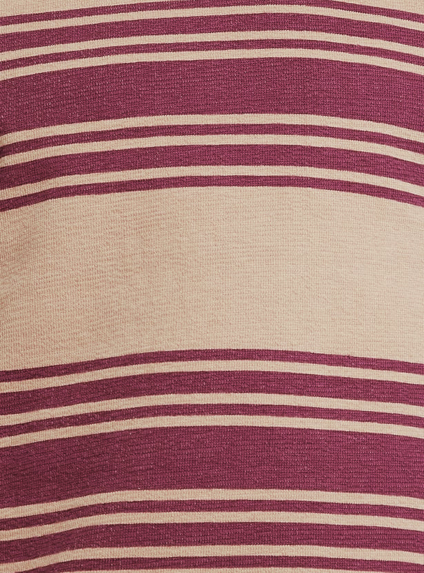 URB_N Men Striped Oversized T-shirt