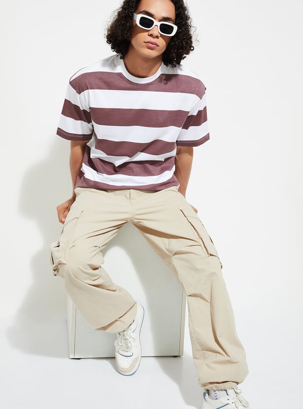 t*p様 STRIPES FOR CREATIVE SS25 oversizeポ Typography Printed Oversized T-Shirt - Trenz by Shiv Naresh