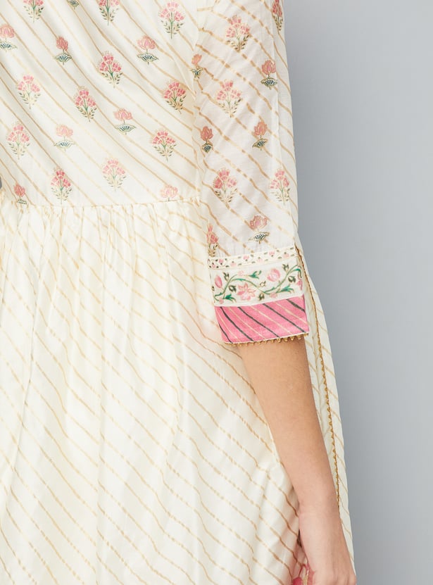 Women Printed Aaliya Cut Flared Kurta