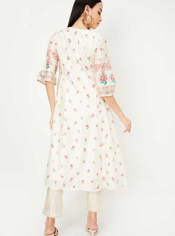 Women Printed Flared Kurta