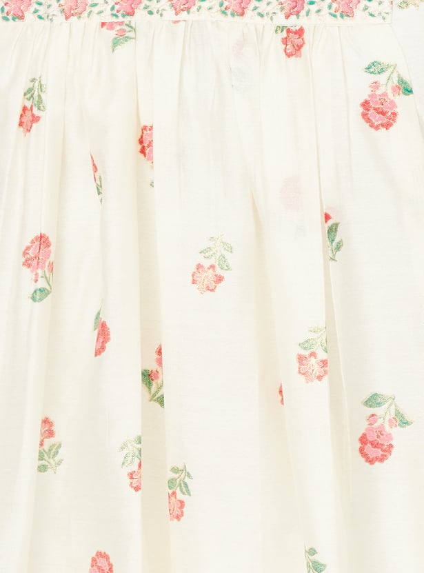 Women Printed Flared Kurta