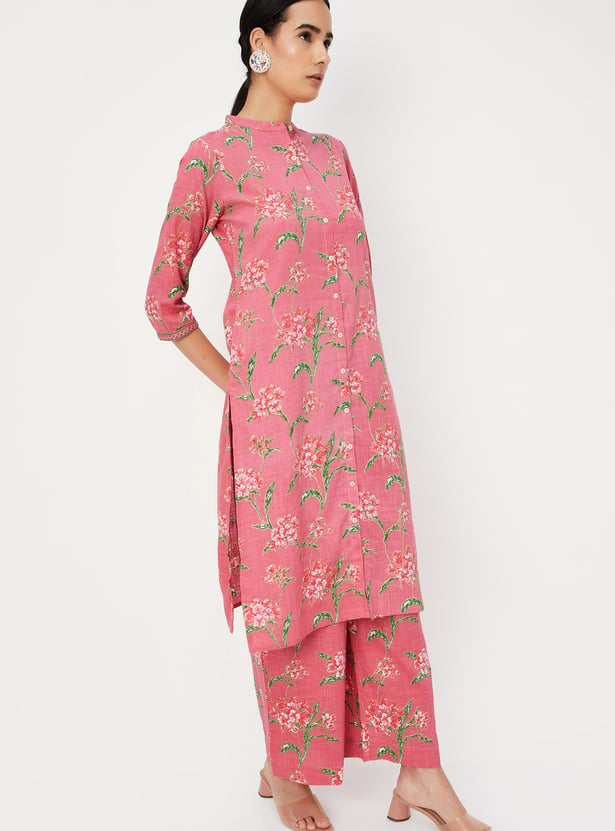 Multi Floral Print Women'S Kurta