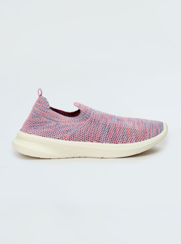 Girls Knit Slip-On Sports Shoes