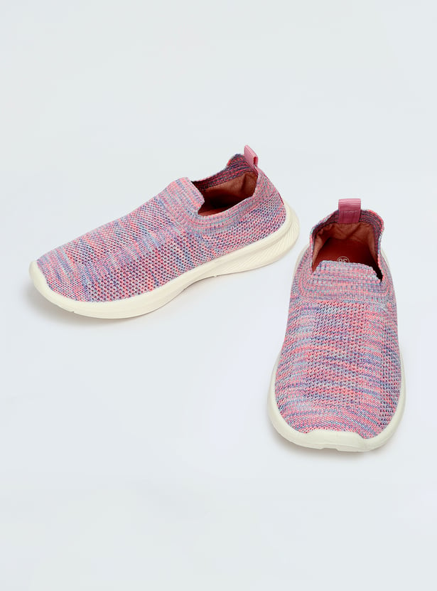 Girls Knit Slip-On Sports Shoes