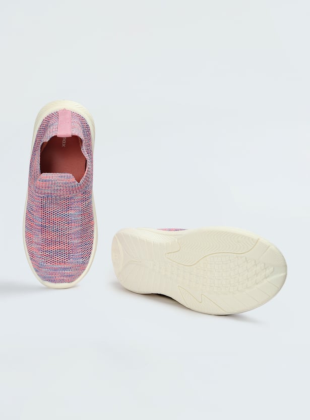 Girls Knit Slip-On Sports Shoes