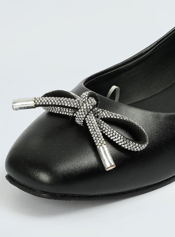 Women Bow-Detailed Ballerinas