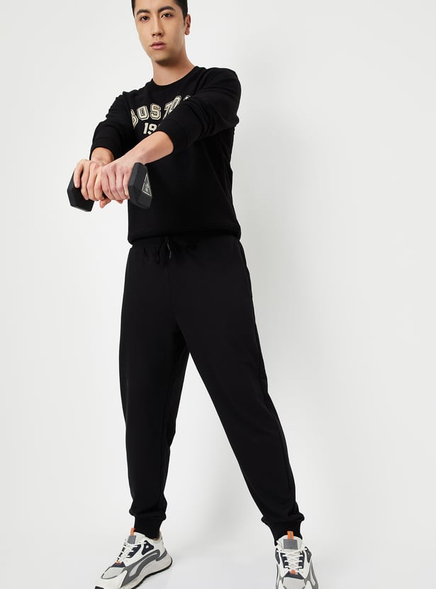 Men Solid Athleisure Joggers