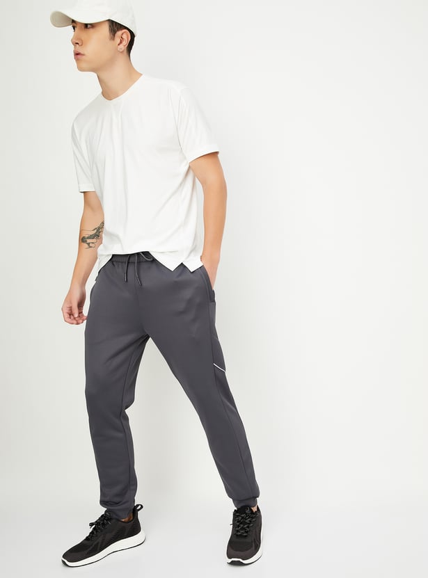 Men Solid Active Joggers