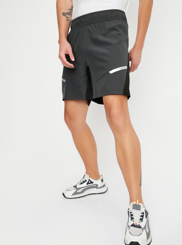 Men Colourblocked Athleisure Shorts