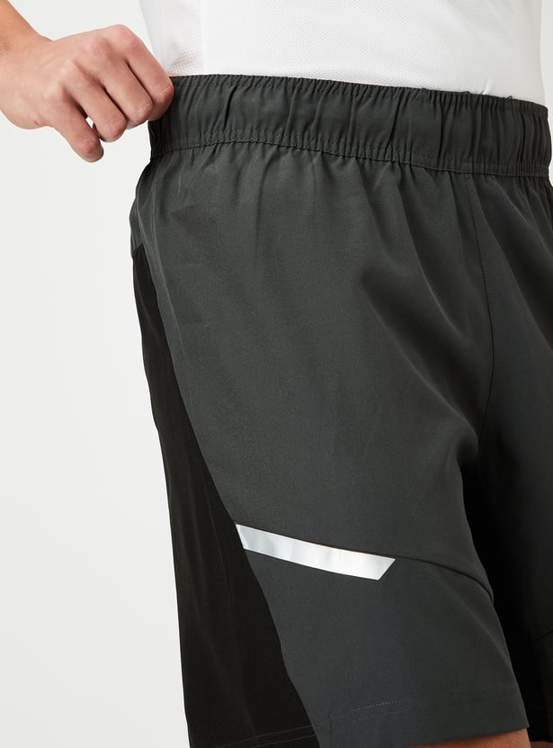 Men Colourblocked Athleisure Shorts