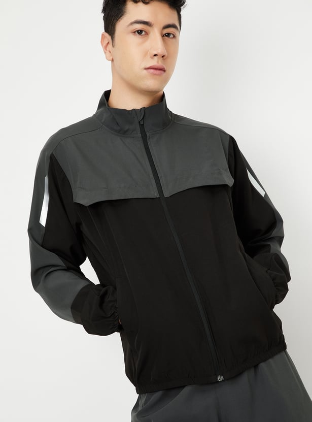 Men Colourblocked Lightweight Active Jacket