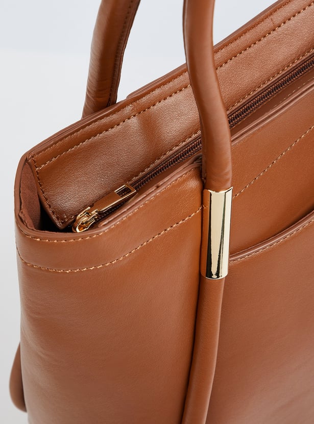 Women Solid Tote Bag