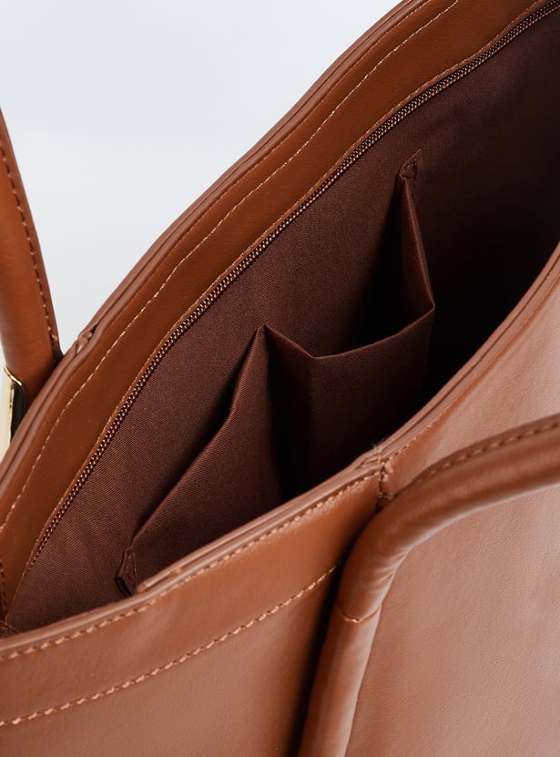 Women Solid Tote Bag