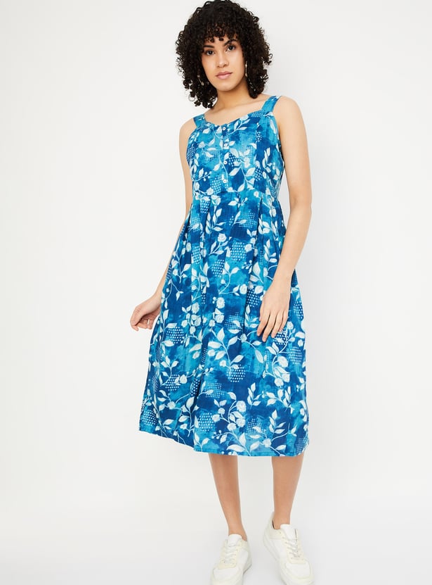 Soft Flared Midi Dress main image 1