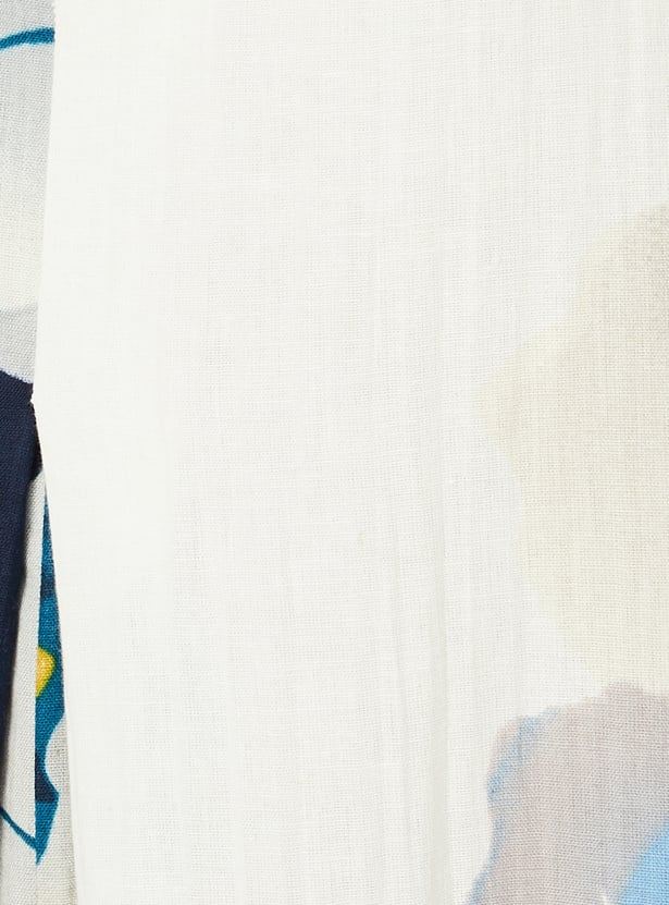 Women Printed Handkerchief Hem Dress