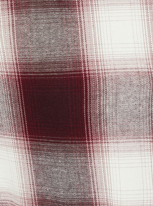 URB_N Men Regular Fit Checked Shirt