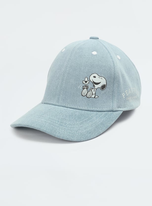 Womens Peanuts Snoopy Printed Baseball Cap